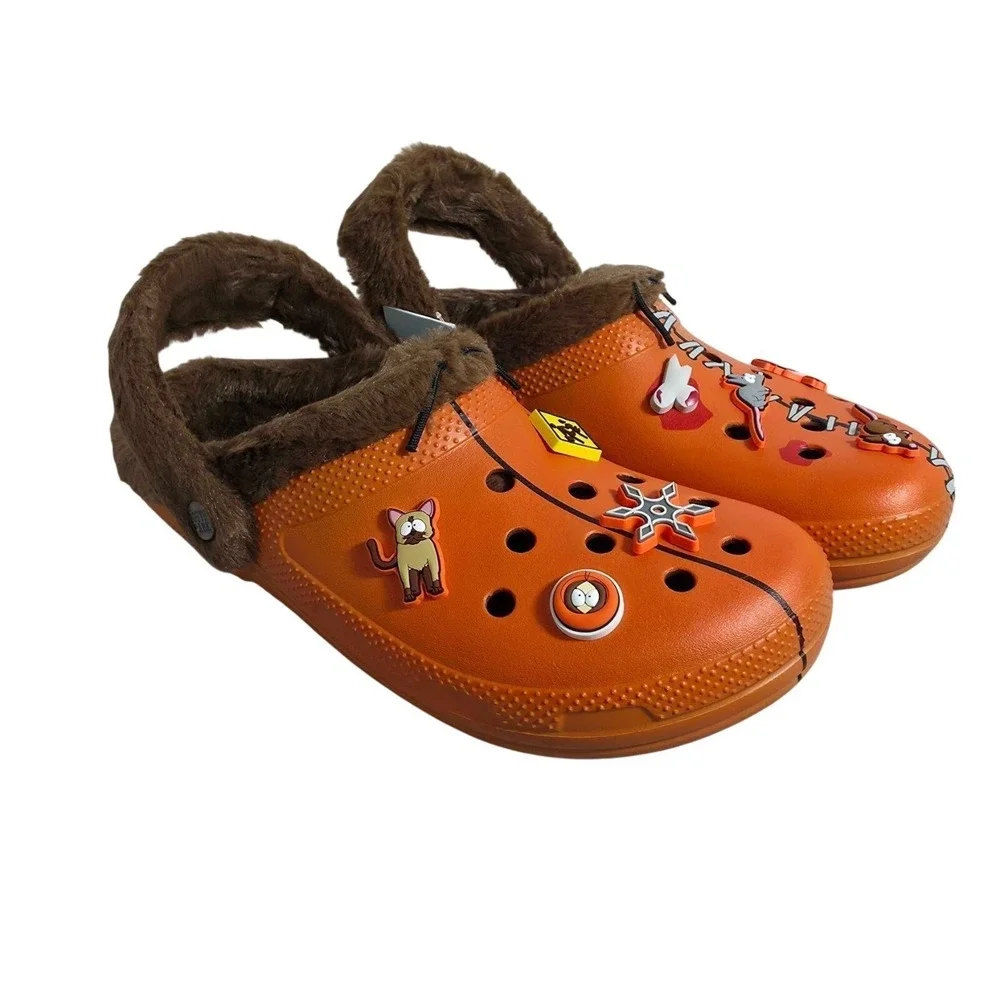 Crocs South Park Kenny Classic Lined Clogs‎ Men's Size 12 Orange 211499-90H NWT